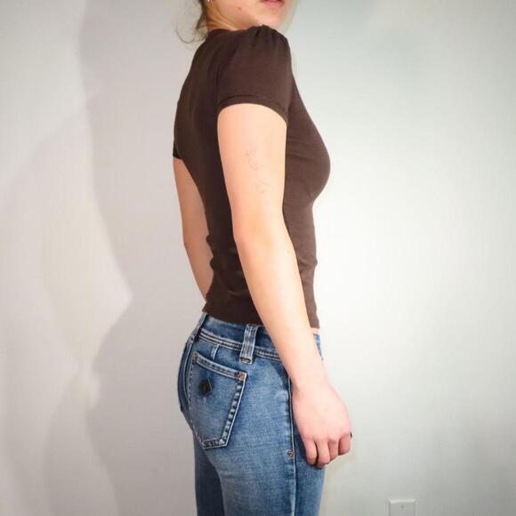 Moda International Women's Brown Shirt - Picture 4 of 5